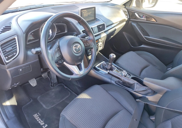 Mazda 3 cena 41900 przebieg: 170000, rok produkcji 2015 z Dobra małe 211